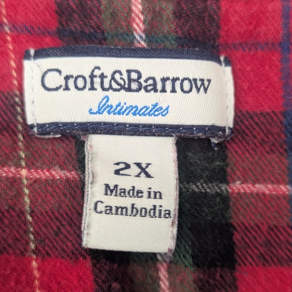 Croft And Barrow Flannel Nightgown Size 2X - Picture 6 of 9